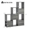 Costway Bookshelf Free Combination Bookcase Storage Organizer Display Shelf Gray